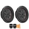 KICKER 10 Inch Comp RT Thin Woofer Includes Two 48CWRT102 2 Virtual 2 ohm Package view 1