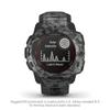 Garmin Instinct Solar, Solar-Powered Rugged Outdoor Smartwatch, Built-in Sports Apps and Health Monitoring, Graphite Camo (Renewed) view 2