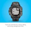 Garmin Instinct Solar, Solar-Powered Rugged Outdoor Smartwatch, Built-in Sports Apps and Health Monitoring, Graphite Camo (Renewed) view 4
