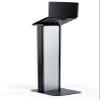 Displays2go Tablet Floor Stand, Steel Construction, Locking Housing, Cord Management - Black (IPELIT97BK) view 4