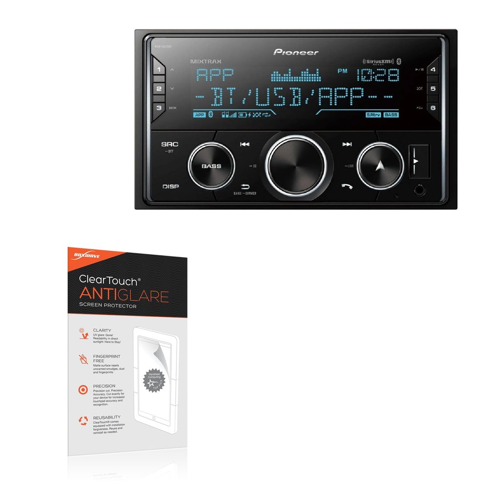 BoxWave Screen Protector Compatible with Pioneer MVH-S622BS - ClearTouch Anti-Glare (2-Pack), Anti-Fingerprint Matte Film Skin
