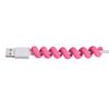 uxcell 4pcs Cord Organizer Pink Wire Management for Camera Travelling Flexible Cord Keeper Lightweight Spiral Holders view 4