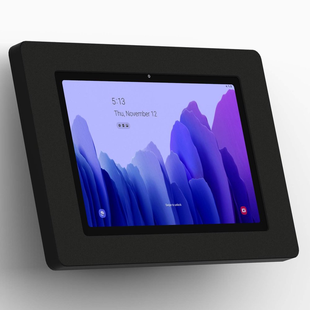 VidaMount Black Enclosure and Fixed Tilted 15 Wall Mount [Bundle] Compatible with Samsung Galaxy Tab A7 10.4