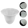 SOLUSTRE Glass Lampshade for Wall Ceiling Floor Scalloped Fluted Wavy Home Decor Unique Chandelier Light Cover view 4