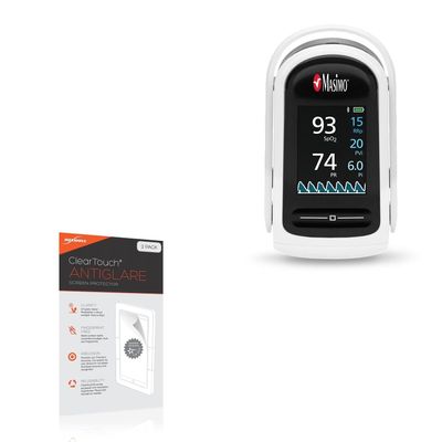 BoxWave Screen Protector Compatible with Masimo MightySat - ClearTouch Anti-Glare (2-Pack), Anti-Fingerprint Matte Film Skin