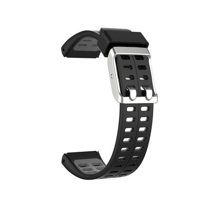 INF Silicone Watch Band Compatible with Polar V800, Wrist Strap for Women/Men, Adjustable Breathable Sport Replacement Band(Black)
