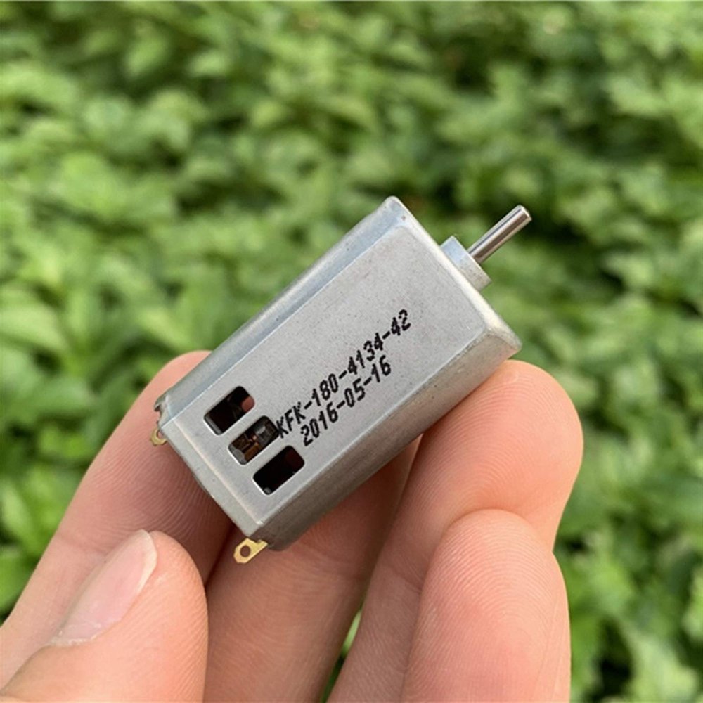Pangocho Jinchao-Dc Motor High Speed Carbon Brush Mini 180 DC Motor, with Cooling Hole DIY RC Drone Toy Model, FK-180SH-4134 28000RPM, Easy to Install