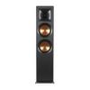 Klipsch Reference R-820F Floorstanding Speaker for Home Theater Systems with 8 Dual Woofers, Tower Speakers with Bass-Reflex via Rear-Firing Tractrix Ports in Black (Renewed) view 3