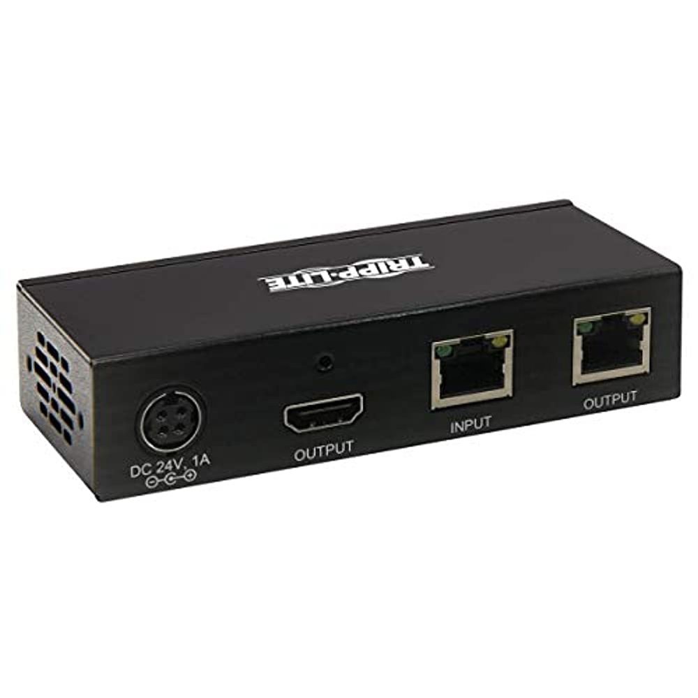 Tripp Lite HDMI Over Cat6 Receiver w Repeater 4K60Hz HDR 4:4:4 PoC IR TAA (B127A-110-BH)