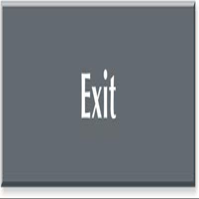 The Sign Studio  3 x 9 -"Exit  Gray/White  Laser Engraved Sign - for Interior/Exterior - 16th Thickness - Includes dble Sided 3M Tape on Back for Easy self-Application