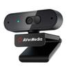 AVerMedia PW310P Webcam, Webcam Cover, 1080p/30fps Videochat and Recording, Plug and Play, Microphones, Stream, Autofocus, Works with Skype, Zoom, Team - Black view 1