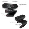 AVerMedia PW310P Webcam, Webcam Cover, 1080p/30fps Videochat and Recording, Plug and Play, Microphones, Stream, Autofocus, Works with Skype, Zoom, Team - Black view 3