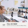 AVerMedia PW310P Webcam, Webcam Cover, 1080p/30fps Videochat and Recording, Plug and Play, Microphones, Stream, Autofocus, Works with Skype, Zoom, Team - Black view 4