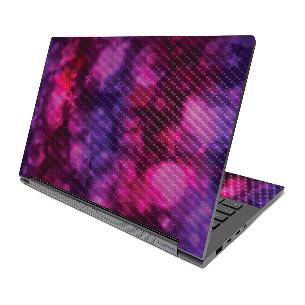 MightySkins Carbon Fiber Skin Compatible with Lenovo Yoga C940 14 (2020) - Star Power | Protective, Durable Textured Carbon Fiber Finish | Easy to Apply, Remove, and Change Styles | Made in The USA
