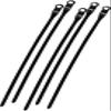 100pcs 12" Black Nylon 66 Zip Ties with Mounting Screw Hole UL Rated view 1
