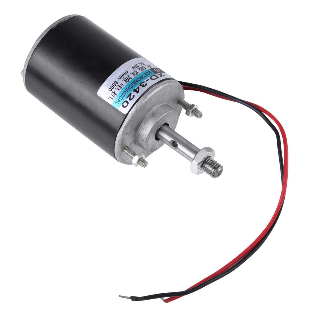 XD-3420 12/24V 30W High Speed CW/CCW Low Noise Permanent Magnet DC Reversible Motor for DIY Generator(24V6000)