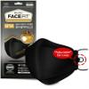 BLUNA [30 Pack] Face Fit KF94 Certified Premium 4-Layer Black Face Mask [Adjustable Ear Loop][Anti-Trouble Skin][Individual Pack][Made in KOREA] view 1