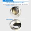 DZDZXQG Round Air Vent Grille with Non-Return Damper Flap Stainless Steel Ventilation Cover Wall Vent Outlet Exhaust Extractor for The External Wall Exhaust, Fresh Air, Hood Exhaust,180mm view 2