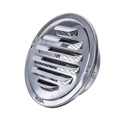 DZDZXQG Air Vent Stainless Steel Grille External Extractor Round Wall Vent Cover for Bathroom Office Kitchen Ventilation,150mm
