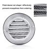 DZDZXQG Air Vent Stainless Steel Grille External Extractor Round Wall Vent Cover for Bathroom Office Kitchen Ventilation,150mm view 3