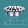 DZDZXQG Air Vent Stainless Steel Grille External Extractor Round Wall Vent Cover for Bathroom Office Kitchen Ventilation,150mm view 4