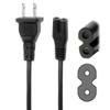 5ft AC 2-Prong Lead for Audiovox Coby Apex DVD Player Power Cord Cable Adapter view 2