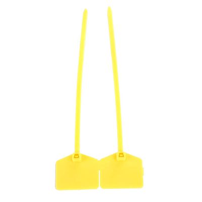 100pcs 120mm / 4.7in Plastic Cable Ties, Self-locking Wire Ties Label(Yellow)