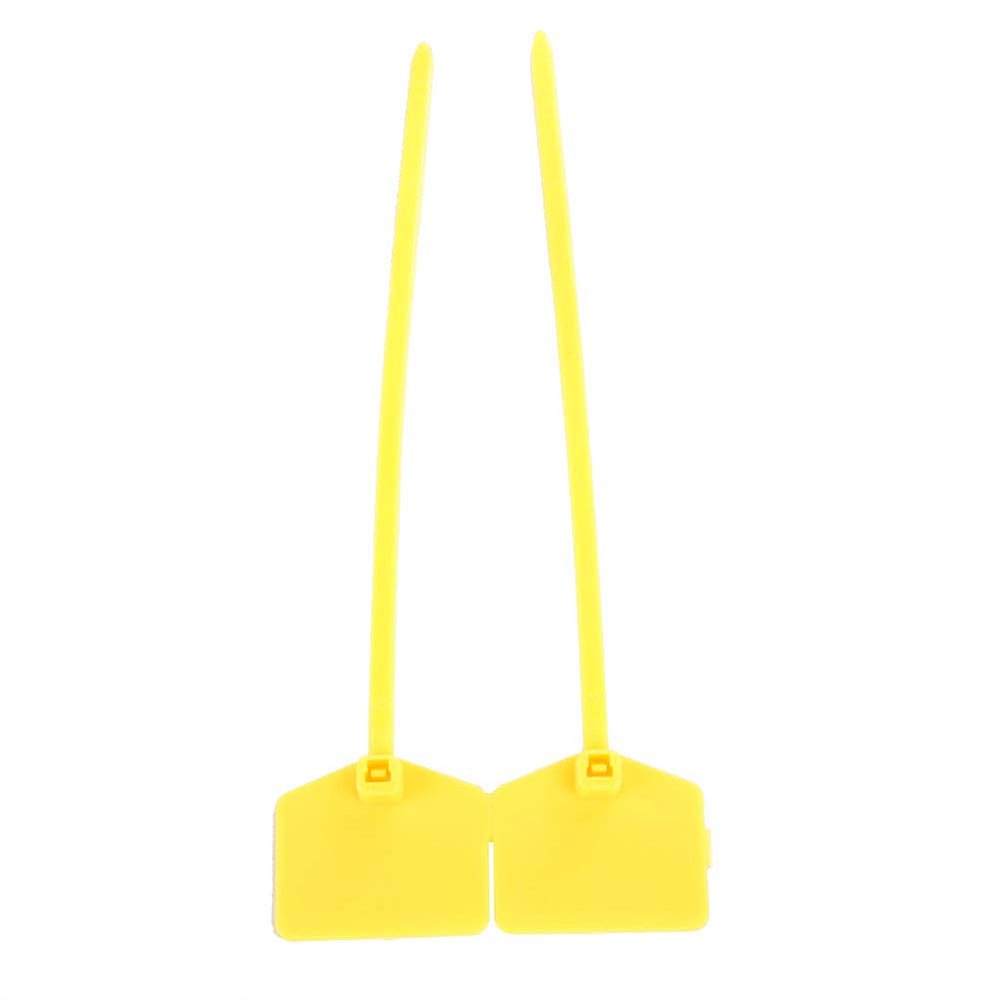 100pcs 120mm / 4.7in Plastic Cable Ties, Self-locking Wire Ties Label(Yellow)