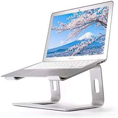 Laptop Stand Ergonomic Aluminum Laptop Computer Portable Riser | Adjustable Laptop Mount Multi-Angle Stand Elevator for Desk | Laptop Computer Stand, Laptop Workstation Notebook Reading Holder Laptops