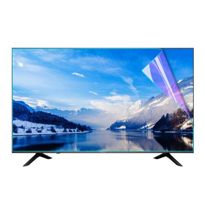 Anti Glare TV Screen Film 32-75 Inch Ultra-Clear Anti-Scratch Blue Light Screen Filter Panel Relieves 90% of Eye Fatigue, Various Sizes ALGFree (Color : Clear, Size : 58 inch-1269x721mm)