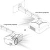 NC Projector Wall Mount with Universal mounting ,Telescopic Bracket Hanger,33lbs Load Capacity,High-Precision Adjustable: (12.8-29.13),white,(TYYZJ02) view 3