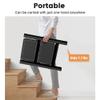 SOLADDER Step Stool, 2 Step Ladder with Anti-Slip and Wide Pedal, Folding Portable Iron Stepladder for Home and Kitchen, 300lbs - Black view 4