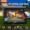VEVOR Inflatable Projector Screen for Outside with 350W Air Blower Inflatable Screen Oxford Fabric Material Blow Up Screen for Outdoor Movie Supports Front/Rear Projection view 2