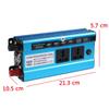 SISHUINIANHUA Solar Power Inverter DC 12V/24V/48V to AC Voltage Converter Transformer Double Display 3 Sockets 4 USB Ports,4000w,48v view 2