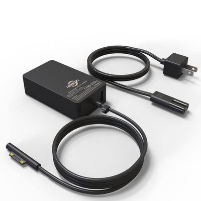 127W Charger for Microsoft Surface Book 3 2 1, Surface Laptop 7 6 5 Go2 Studio Go 4 3 2 1, Surface Pro 11 10 9 8 7+ X 7 6 5 4 3, Surface Go 3 2 1, 11.2FT Cord&Carry Bag