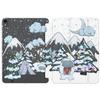 Cavka Case for iPad Pro 13 M4 Air M2 11 2024 4th 10.9 2022 10.2 12.9 10.5 9.7 Mini 6 5 4 3 2 1 Design Slim fit Yeti Print Snowy Camp Mythical Stand Winter Himalayan Closure Magnetic Creature view 1