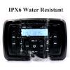 GUZARE Marine Stereo Bluetooth Waterproof Boats Golf Cart Radio Digital Media Stereo Receiver AM FM Tuner Bluetooth Streaming on ATV UTV Motorcycle and Spa Hot Tubs view 3