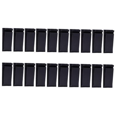 Hemobllo 20pcs Self-Adhesive Cable Organizer Clips Cord Management for Home Office and School Use Tidy up USB Tv and Power Cords Strong Adhesive Pads