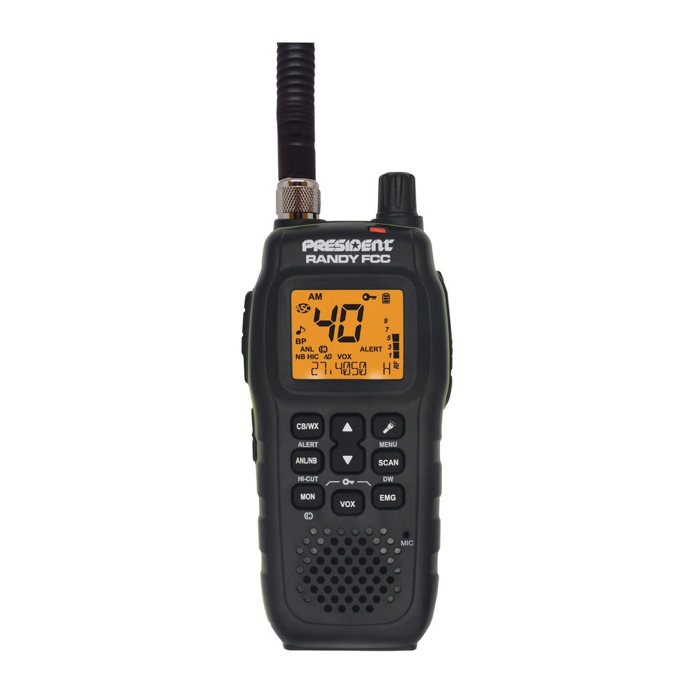 President Electronics RANDY Handheld Or Mobile Cb Radio