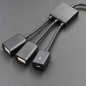 Micro USB OTG hub one in Three OTG hub Power Supply one in Three OTG hub
