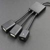 Micro USB OTG hub one in Three OTG hub Power Supply one in Three OTG hub view 1