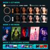 Neewer 18-inch RGB Ring Light with APP Control, Dimmable Bi-Color 3200K-5600K CRI 97+ LED Ring Light with Stand, 0-360 Full Color, 9 Scenes Effect for Selfie/Makeup/Party/Vlog/YouTube/Photography view 4