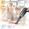 EASYOB Keyboard Cleaner|Mini Vacuum for Desk, Handheld Cordless Computer Vacuum Rechargeable (with LED Light) for Cleaning Hairs, Crumbs for Desktop, Piano, Car Interior & Sewing Machine Clean [A043] view 2