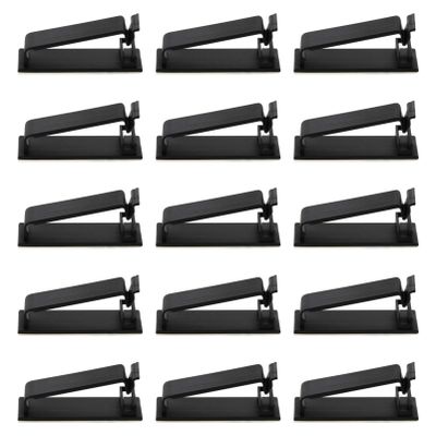 Hemobllo 20pcs Self-Adhesive Cable Holder Clips for Wire Organizer for USB Power and Tv Keep Your Space Neat and Tidy Design