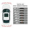 TOTMOX LED Display Parking Assistants Double CPU Security Reversing Parking Radar Sensor Car Vehicle with 4 Sensors Alarm Buzzer Reminder Safe Driving, Rear Parking Sensor Kit, White view 2