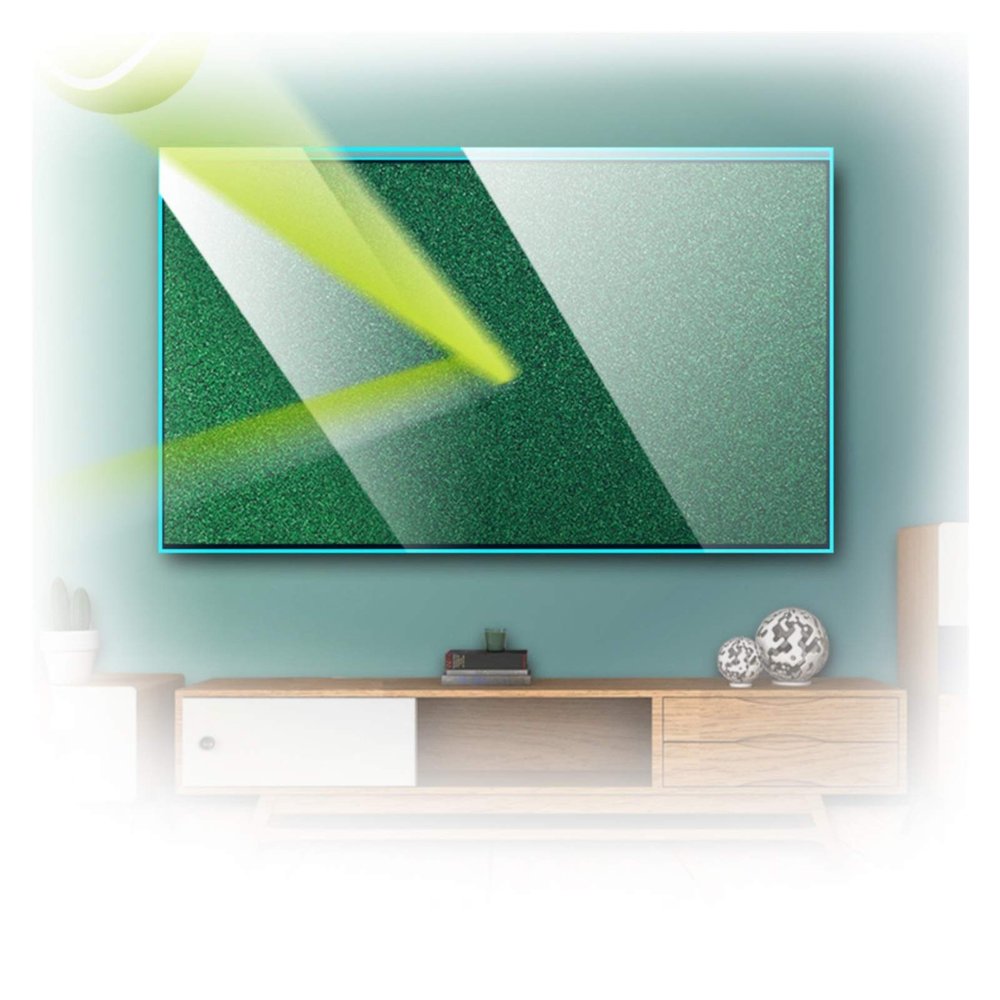Anti Glare Film for TV, Hanging Style Anti Blue Light TV Screen Protector Film, Anti-Reflection Anti-Scratch Relieve Computer Eye Strain and Help You Sleep Better ALGFree