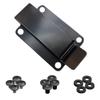 HolsterBuilder Holster Metal Belt Clip - Universal Kydex OWB Belt Clip Attachment for Holsters, Mag Pouches, Knife Sheaths, Concealment & More - Flat Base Anodized Stainless Steel Clip Made in the USA view 1