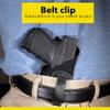HolsterBuilder Holster Metal Belt Clip - Universal Kydex OWB Belt Clip Attachment for Holsters, Mag Pouches, Knife Sheaths, Concealment & More - Flat Base Anodized Stainless Steel Clip Made in the USA view 2