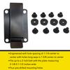 HolsterBuilder Holster Metal Belt Clip - Universal Kydex OWB Belt Clip Attachment for Holsters, Mag Pouches, Knife Sheaths, Concealment & More - Flat Base Anodized Stainless Steel Clip Made in the USA view 4