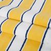 Aston & Arden Striped Beach Towel - Oversized 35 x 70 Soft Plush Thick Cotton, 600 GMS Heavy & Luxury for Pool Chairs, Resort, and Hot Tub, Yellow/Navy view 2
